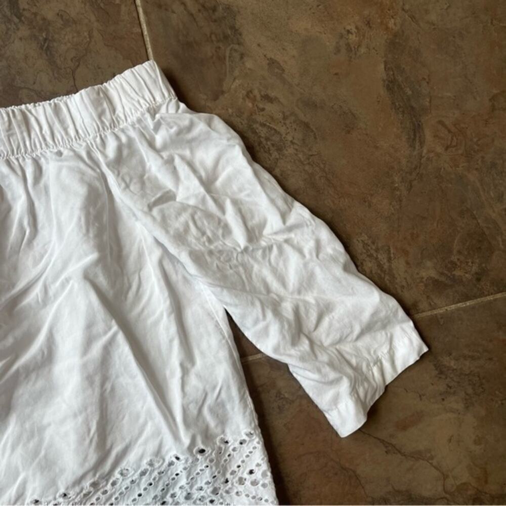 Selected Femme White Off Shoulder Eyelet Blouse EU 36 US 4 - Picture 10 of 11